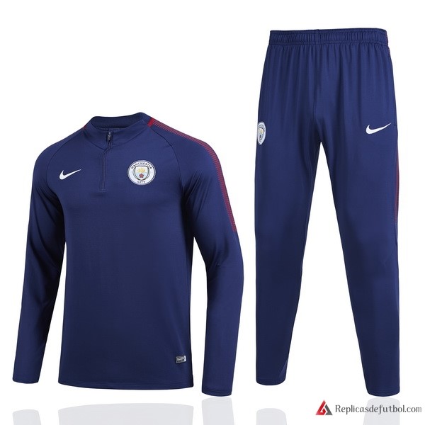 Chandal De Lana Manchester City 2017-2018 Azul